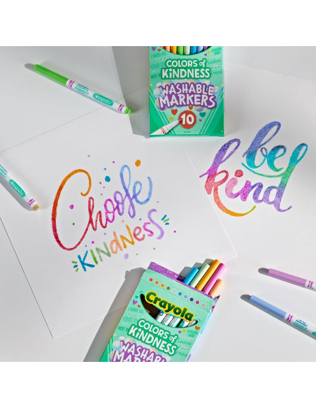 Marcadores Finos Crayola Colores de Amabilidad - 10 Pzs