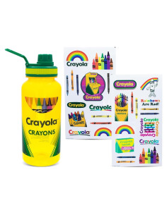 Botella de Agua Crayola 0.95L con Stickers Personalizables