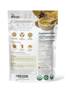 Polvo de Polen de Pino Orgánico Incas 170g - Sin Aditivos, No GMO 2