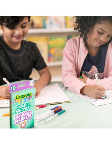 Marcadores Finos Crayola Colores de Amabilidad - 10 Pzs