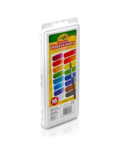 Juego de Pintura Acuarela Crayola 16 Colores Lavables para Niños Juego de Pintura Acuarela Crayola 16 Colores Lavables para Niños