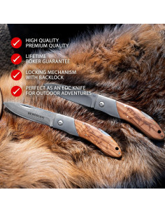 Cuchillo de Bolsillo Boker Magnum Caveman Damasco 8.26 cm 2