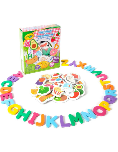 Juego de Imanes ABC Crayola - Jardín de Comida - 26 Letras