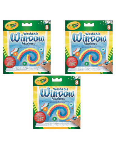 Marcadores de Ventana Lavables Crayola - Juego de 3