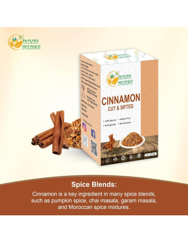 Chips de Canela Premium Herbs Botanica 226.8 g para Hornear