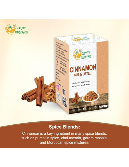 Chips de Canela Premium Herbs Botanica 226.8 g para Hornear