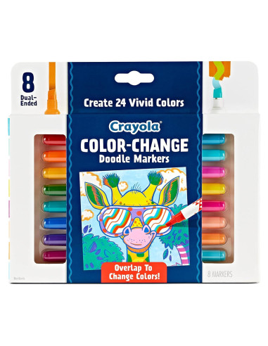 Marcadores Crayola Doble Cara 8ct Cambio de Color