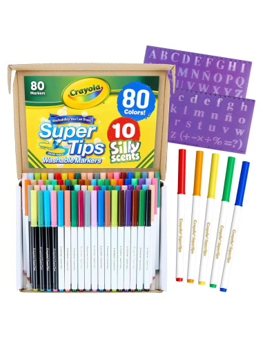 Marcadores Lavables Super Tips Las Mega Ofertas 80 Pzs