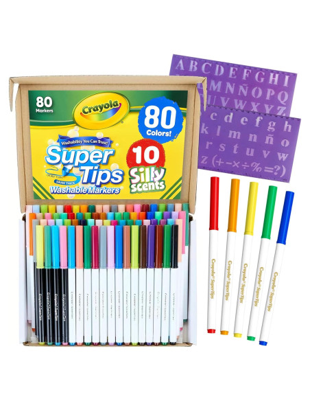 Marcadores Lavables Super Tips Las Mega Ofertas 80 Pzs