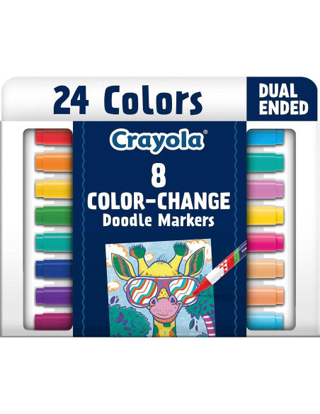 Marcadores Crayola Doble Cara 8ct Cambio de Color Marcadores Crayola Doble Cara 8ct Cambio de Color
