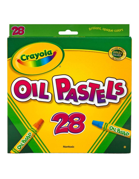 Pasteles de Aceite Crayola 28 Colores para Niños
