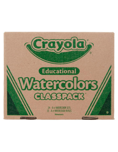 Acuarelas Crayola Classpack 24 Bandejas y 12 Recargas
