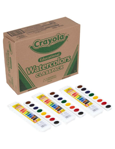 Acuarelas Crayola Classpack 24 Bandejas y 12 Recargas