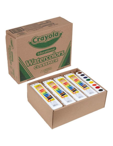 Acuarelas Crayola Classpack 24 Bandejas y 12 Recargas