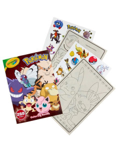 Libro para Colorear Pokémon Crayola 288 Páginas con Stickers 2