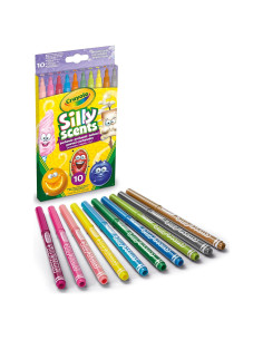 Marcadores Aromáticos Lavables Crayola Silly Scents 10 Pzas