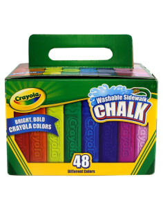 Tiza de Acera Lavable Crayola 48 Unidades Multicolor