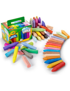 Tiza de Acera Lavable Crayola 48 Unidades Multicolor 2