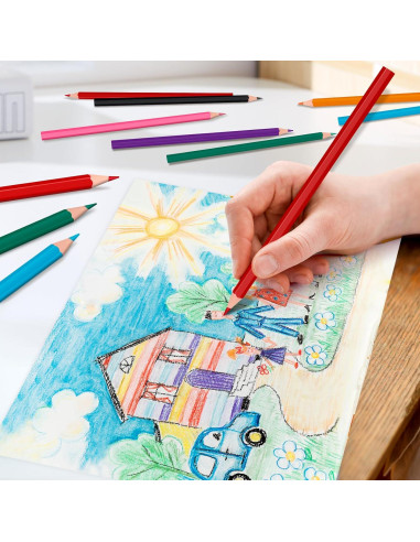 Set de 288 Lápices de Colores YEGEER Multicolor Pre-afilados