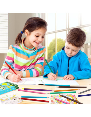 Set de 288 Lápices de Colores YEGEER Multicolor Pre-afilados