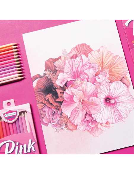 Lápices de Colores MASTERART 12 Colores Rosa Hexagonal Lápices de Colores MASTERART 12 Colores Rosa Hexagonal