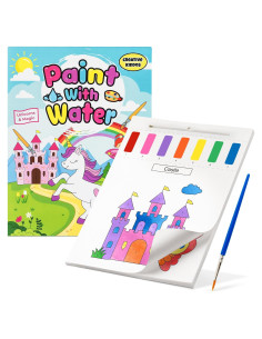 Libro para Pintar con Agua Unicornios y Magia - 20 Páginas