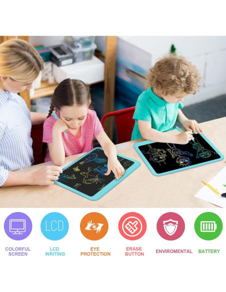 Tableta de Escritura LCD FLUESTON 15" Azul para Niños