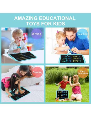 Tableta de Escritura LCD FLUESTON 15" Azul para Niños