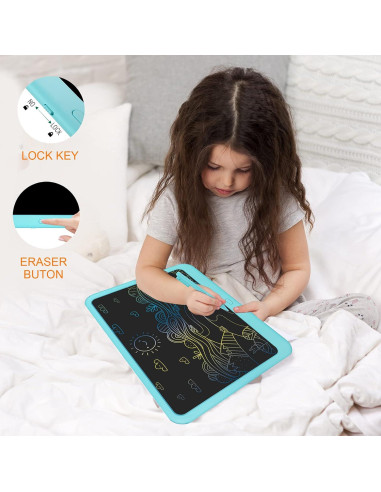 Tableta de Escritura LCD FLUESTON 15" Azul para Niños