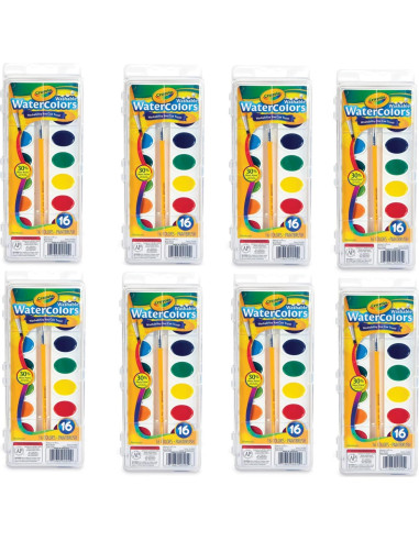 Acuarelas Lavables Crayola 8 Colores para Manualidades