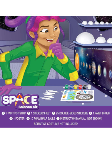 Kit de Ciencia Espacial Crayola - Sistema Solar Educativo