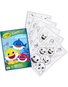 Páginas Gigantes para Colorear Baby Shark - Crayola 2