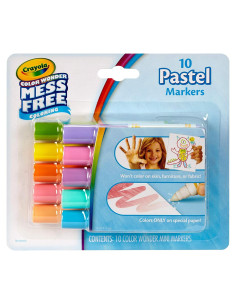 Marcadores Crayola Color Wonder 10 Pastel Sin Manchas