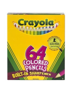 Lápices de Colores Crayola 64 Multicolor Caja 0.87 kg