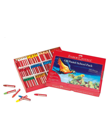 Pasteles al Óleo Faber-Castell 288 Piezas para Aula