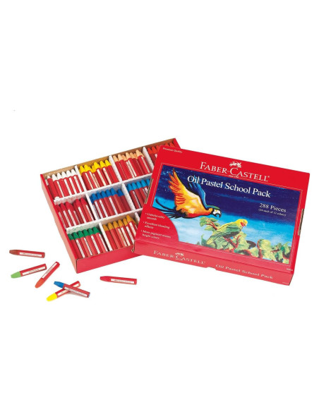 Pasteles al Óleo Faber-Castell 288 Piezas para Aula
