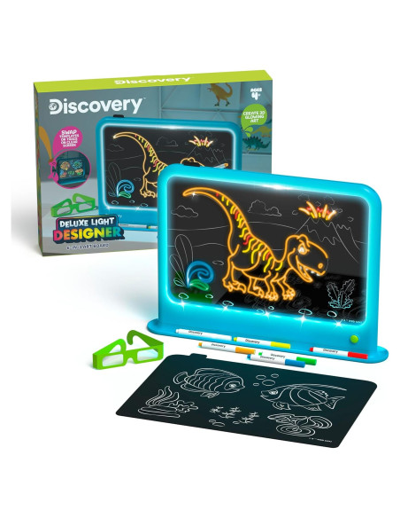 Tablero de Arte Iluminado Discovery Deluxe 6-en-1 con Gafas 3D Tablero de Arte Iluminado Discovery Deluxe 6-en-1 con Gafas 3D
