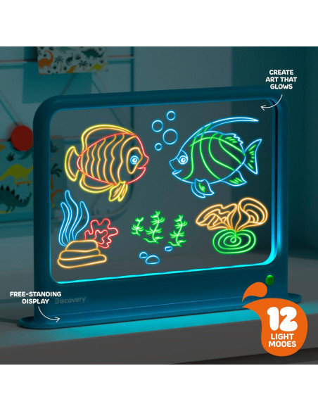 Tablero de Arte Iluminado Discovery Deluxe 6-en-1 con Gafas 3D Tablero de Arte Iluminado Discovery Deluxe 6-en-1 con Gafas 3D