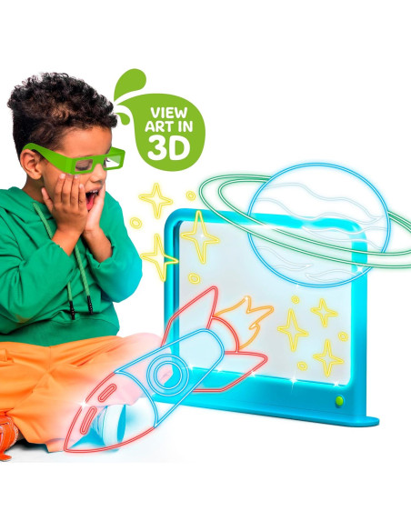 Tablero de Arte Iluminado Discovery Deluxe 6-en-1 con Gafas 3D Tablero de Arte Iluminado Discovery Deluxe 6-en-1 con Gafas 3D