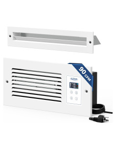 Ventilador de Escape ALORAIR AirTran T90, 90 CFM, Blanco