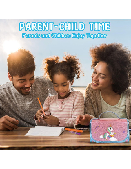 Kit de Arte Unicornio AJLICHIBAN FUN 49 Pzs Lavables Kit de Arte Unicornio AJLICHIBAN FUN 49 Pzs Lavables