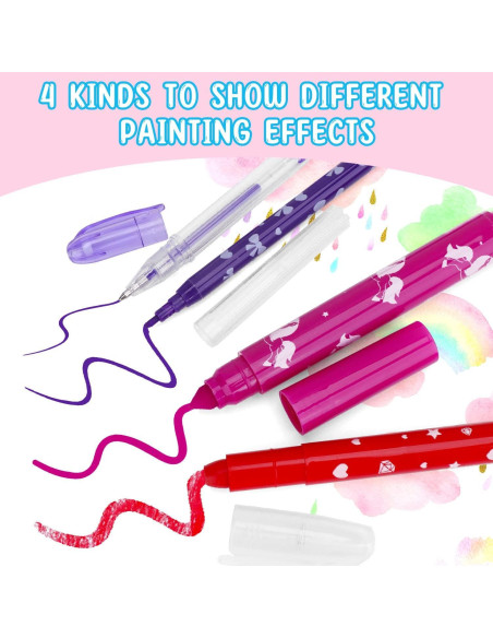 Kit de Arte Unicornio AJLICHIBAN FUN 49 Pzs Lavables Kit de Arte Unicornio AJLICHIBAN FUN 49 Pzs Lavables