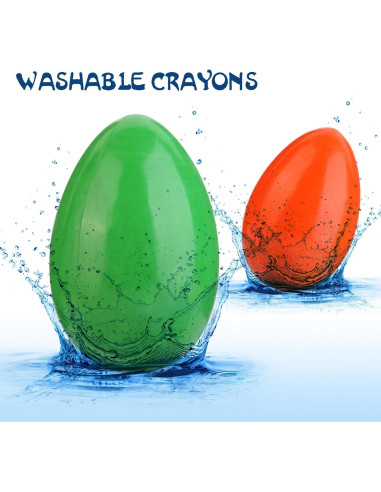 Crayones de Huevo OTAOD 9 Colores Jumbo Lavables No Tóxicos