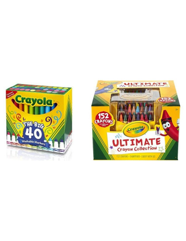 Marcadores Crayola Ultra-Clean Lavables 40 Colores