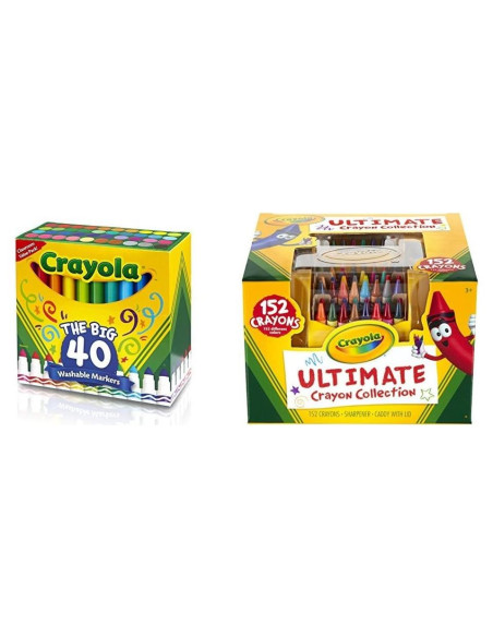 Marcadores Crayola Ultra-Clean Lavables 40 Colores Marcadores Crayola Ultra-Clean Lavables 40 Colores