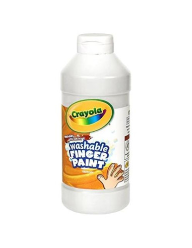 Pintura de Dedos Lavable Crayola 473ml Blanca (Juego de 3)