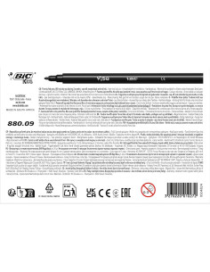 Rotuladores Bic Kids 24 Colores Punta Fina - Negro 2