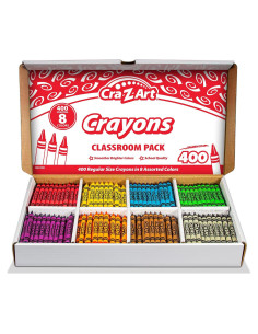 Crayones Cra-Z-Art 400ct Asortidos para Aula - 8 Colores