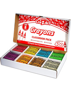 Crayones Cra-Z-Art 400ct Asortidos para Aula - 8 Colores 2