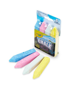 Tiza de Acera Crayola 4 Piezas Colores Lavables 2